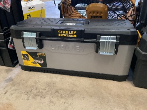 UNUSED STANLEY FATMAX 26" PLASTIC TOOLBOX