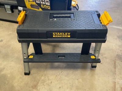 UNUSED STANLEY FATMAX STORAGE STEP STOOL / TOOLBOX