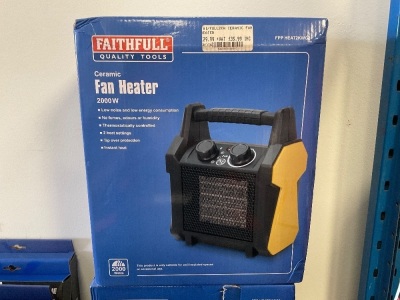 UNUSED FAITHFUL 2000W CERAMIC FAN HEATER
