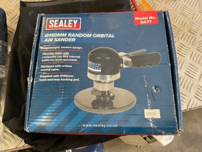 UNUSED SEALEY 150mm ORBITAL AIR SANDER
