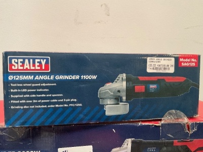 UNUSED SEALEY 125mm 240v GRINDER
