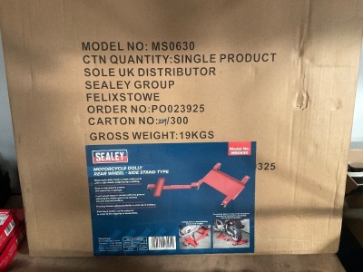 UNUSED SEALEY MOTORBIKE DOLLY