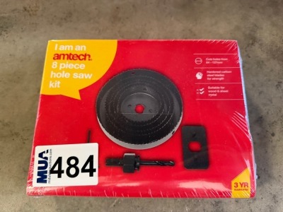 UNUSED AMTECH 8 PIECE HOLESAW KIT