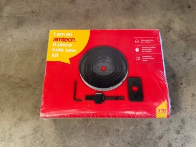 UNUSED AMTECH 8 PIECE HOLESAW KIT