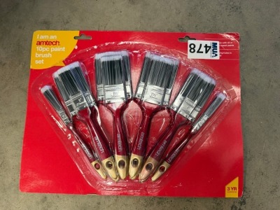 UNUSED AMTECH 10 PIECE PAINT BRUSH SET
