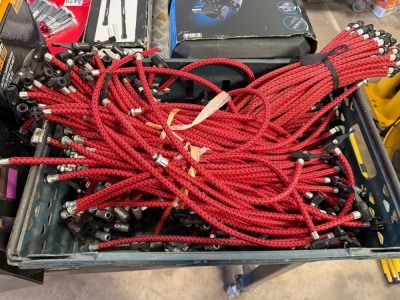 PLASTIC CRATE TO INC. LARGE SELECTION OF FOOT PUMP EXT. HOSES