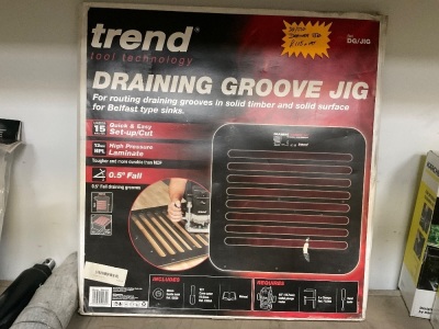 UNUSED TREND DRAINING GROUVE JIG