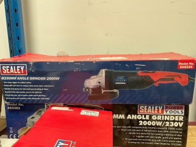 UNUSED SEALEY 230mm 240v GRINDER