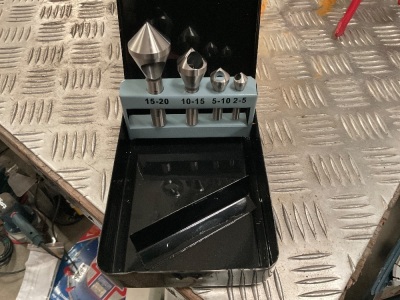 UNUSED SEALEY 4 PIECE COUNTER SINK DRILL BIT SET