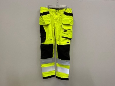 UNUSED SNICKERS 39"W 35"L HI-VIZ WORK TROUSERS
