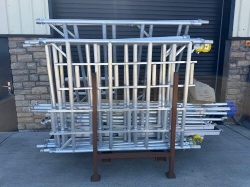 UNUSED JEFFERSON 6.2M DOUBLE WIDTH ALUMINIUM SCAFFOLDING TOWER