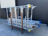 UNUSED JEFFERSON 6.2M SINGLE WIDTH ALUMINIUM SCAFFOLDING TOWER - 2