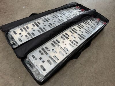 2No. UNUSED WARRIOR FOLDABLE ALUMINIUM LOADING RAMPS