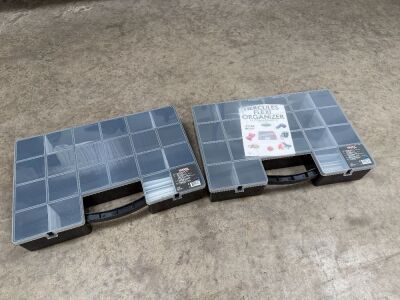 2No. UNUSED 22 COMPARTMENT ORGANISER TRAYS