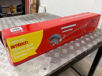 UNUSED AMTECH 15mm & 22mm PIPE BENDER