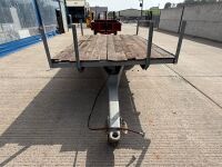 APPROX. 10ft x 6ft FLAT BED TIPPING TRAILER - 2
