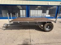APPROX. 10ft x 6ft FLAT BED TIPPING TRAILER - 4