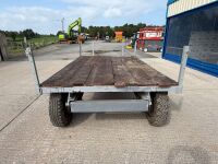 APPROX. 10ft x 6ft FLAT BED TIPPING TRAILER - 7