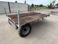 APPROX. 10ft x 6ft FLAT BED TIPPING TRAILER - 8