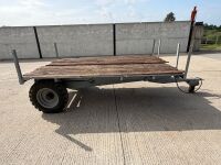APPROX. 10ft x 6ft FLAT BED TIPPING TRAILER - 11