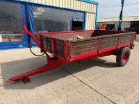 APPROX. 10ft x 6ft MASSEY FERGUSON DROPSIDE TIPPING TRAILER - 3