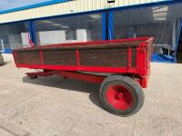 APPROX. 10ft x 6ft MASSEY FERGUSON DROPSIDE TIPPING TRAILER - 5