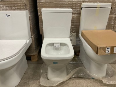 Vitra S20 Modern Close Coupled Rimless Toilet Pan & Cistern