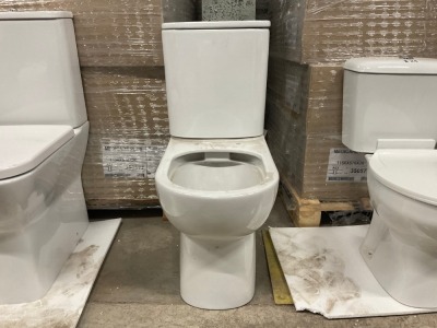 Modern Round Rimless Fully Back to Wall Toilet