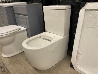Arc Fully Back to Wall Rimless Close Coupled Toilet