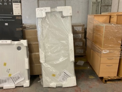 1700mm x 700mm Acrylic Capped Stone Resin Shower Low Profile Tray