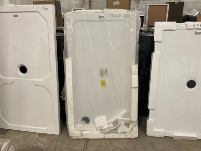 1300mm x 700mm Acrylic capped Stone Resin Low Profile Shower Tray