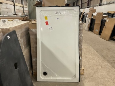 1600mm x 900mm Acrylic Capped Stone Resin Shower Low Profile Tray