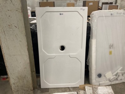 1400mm x 800mm Acrylic capped Stone Resin Low Profile Walk In Shower Tray