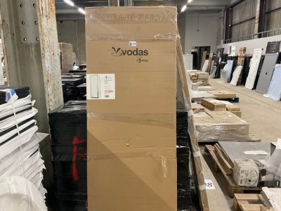 800x1900 Pivot Door Chrome