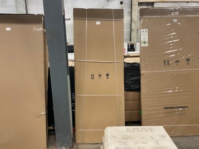 SD020 700x1850 Side Panel Polished Silver