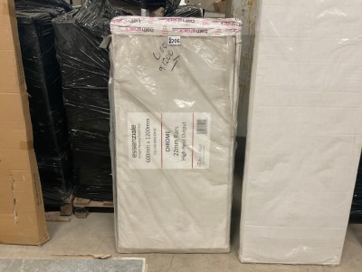 600mm High x 1200mm Wide Heated Towel Rail (Chrome)