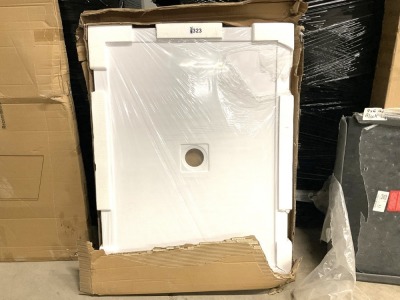 1200mm x 900mm Aqualavo Shower Tray White Gloss