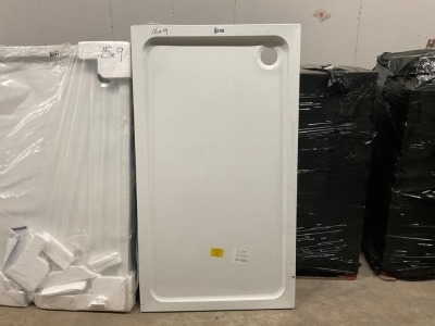 1600mm x 900mm Acrylic Capped Stone Resin Shower Low Profile Tray