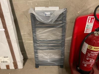 800mm x 400mm Heated Towel Rail (Anthracite)