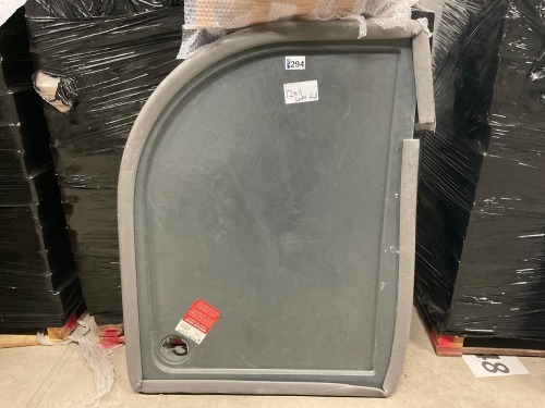1200mm x 900mm Left Hand Offset Quadrant Slate Effect Shower Tray