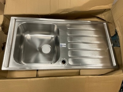 Rangemaster Manhattan 1.0 Bowl LHD Kitchen Sink