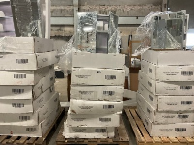 Approx. 6No. 700x600 Bathroom LED Mirror Cabinets - Spares or Repair