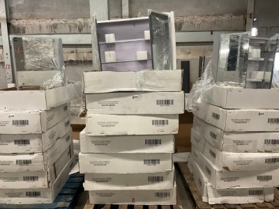 Approx. 7No. 700x800 Bathroom LED Mirror Cabinets - Spares or Repair