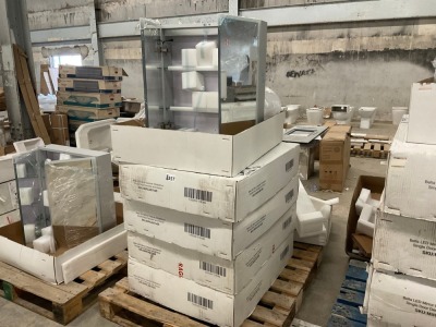 Approx. 5No. 700x600 Bathroom LED Mirror Cabinets - Spares or Repair