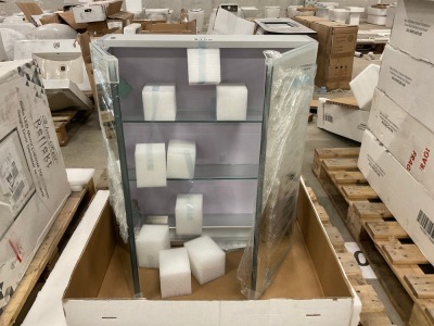 700x600 Bathroom LED Mirror Cabinet - Spares or Repair