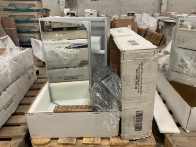 700x500 Bathroom LED Mirror Cabinet - Spares or Repair