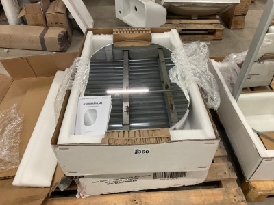 Approx. 2No. Assorted 800x500 Bathroom LED Mirror Cabinets - Spares or Repair