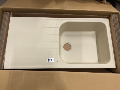 Rangemaster 1000x500 1.0 Large Bowl Sink