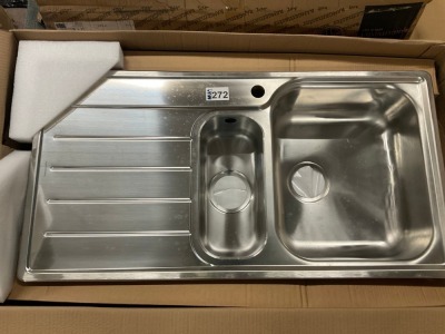 Rangemaster Oakland 985x508 1.5 Bowl LHD Sink