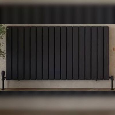 Scudo Bravo Anthracite Designer Radiator Double 600 x 1158mm